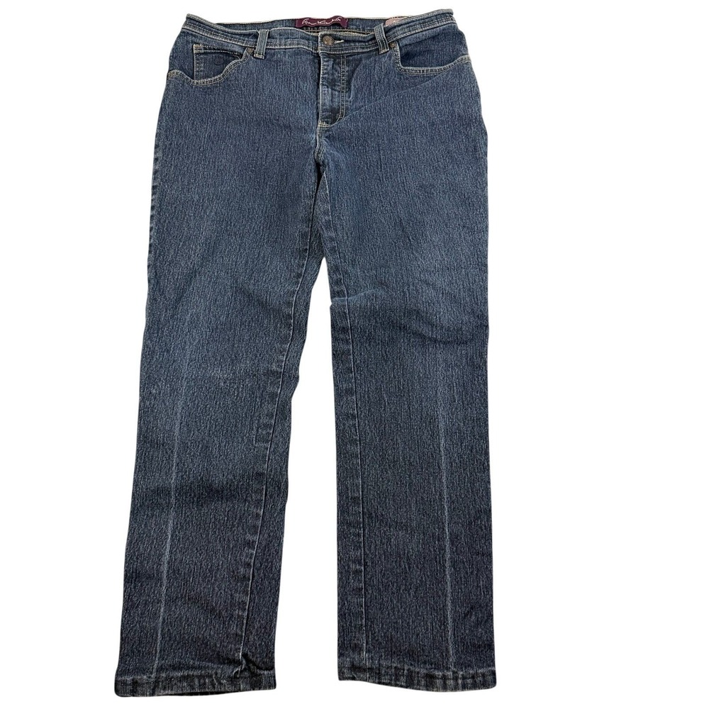 Gloria Vanderbilt women's Blue Denim Straight Leg Jeans Size 14‎